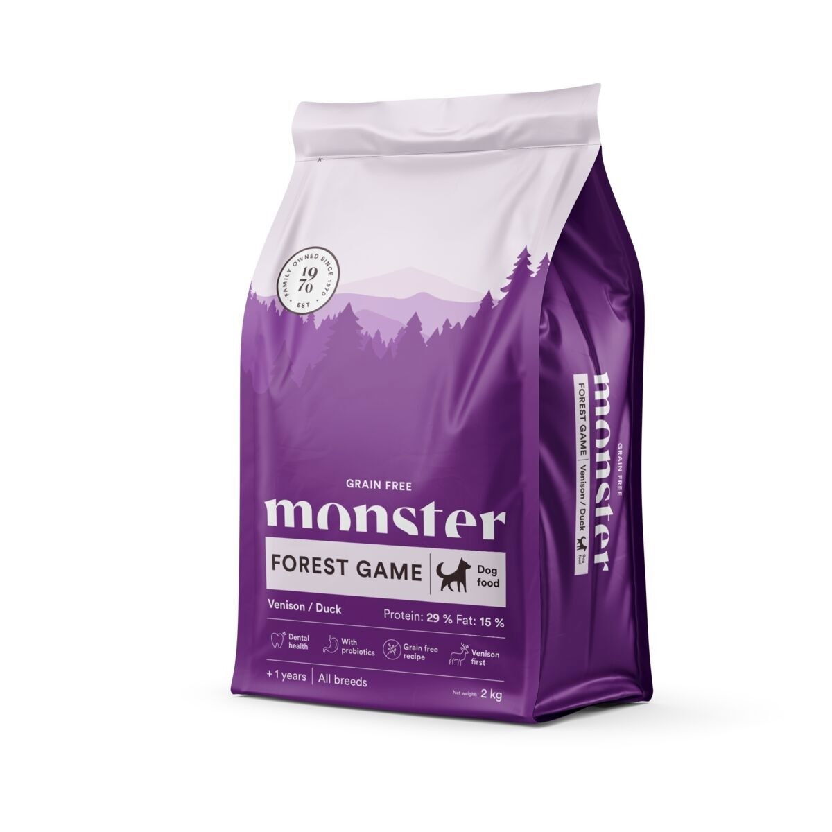 Monster Dog Grain free Forestgame All Breed Venison/ Duck
