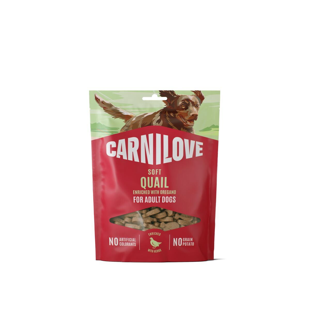 CARNILOVE Dog SOFT Snack Quail enriched with Oregano 200 g