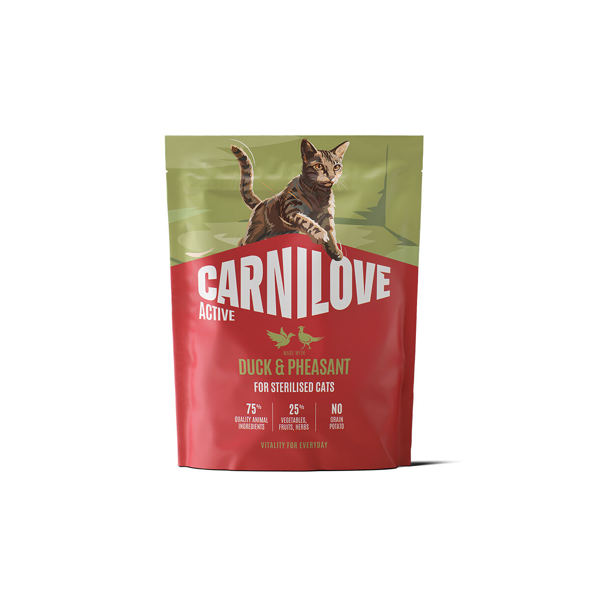 CARNILOVE ACTIVE cat dry made with duck & pheasant for sterilised adult all breeds