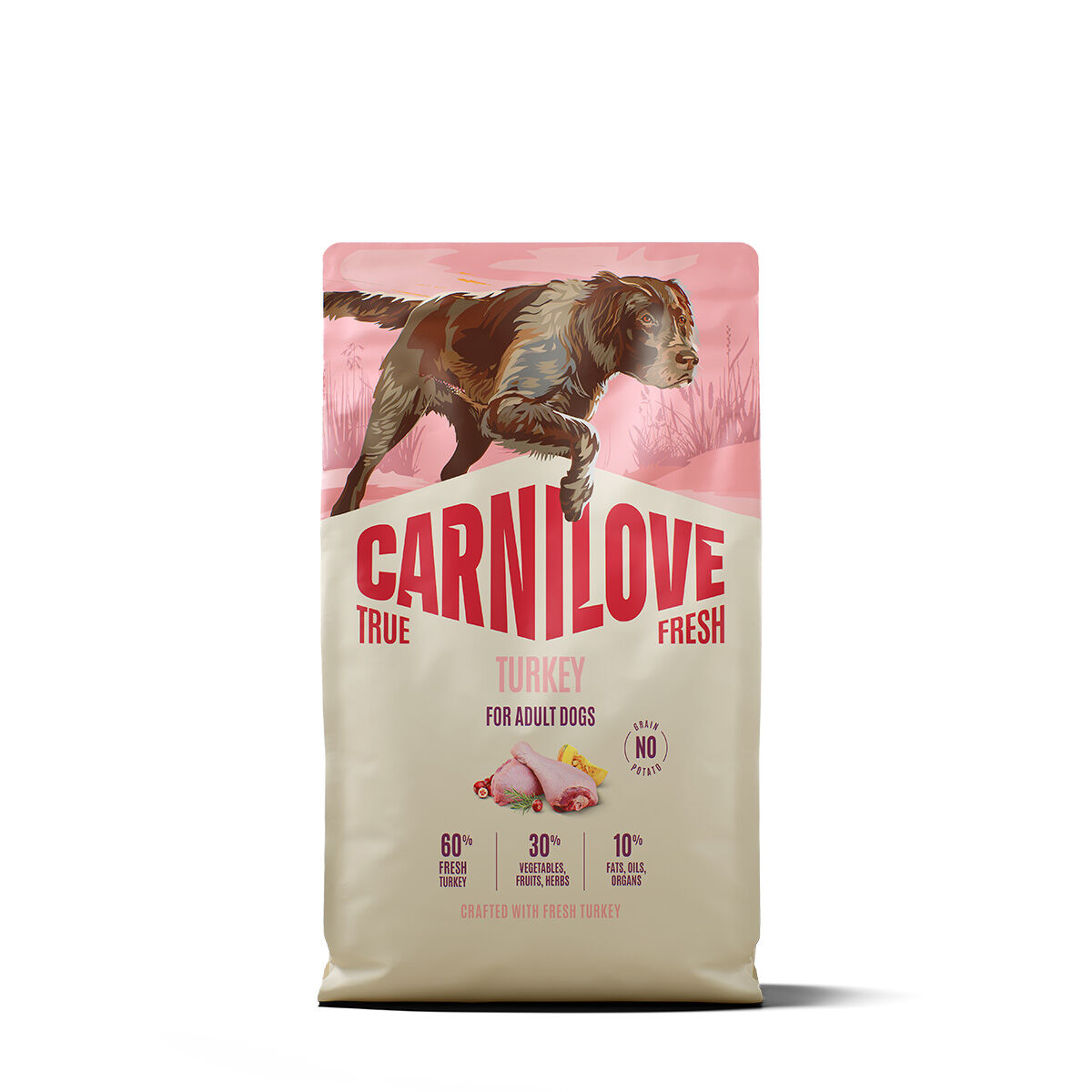 CARNILOVE TRUE FRESH dog dry turkey for adult all breeds